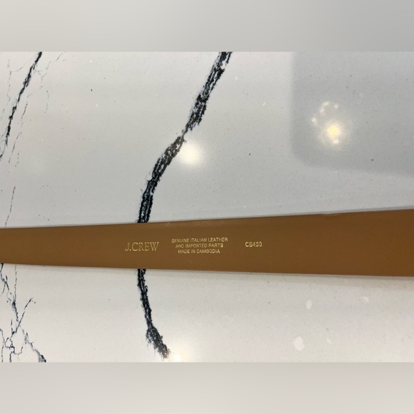 J. Crew Suede Roller Belt in Blonde Espresso size XS CB450 $90 never worn - Picture 8 of 14